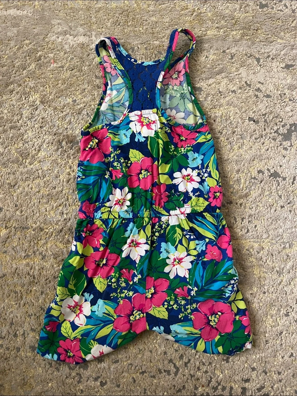 Girls floral romper